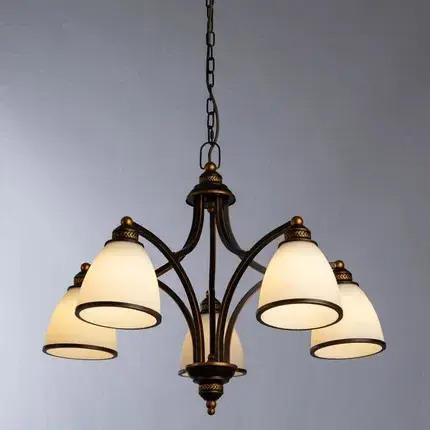 Люстра Arte Lamp A9518LM-5BA BONITO — черный, ракурс 2