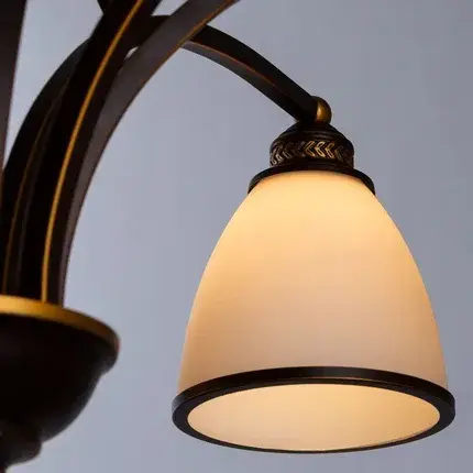 Люстра Arte Lamp A9518LM-8BA BONITO — черный, ракурс 3