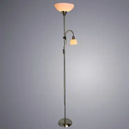 Торшер Arte Lamp A9569PN-2SS DUETTO — серебряный, ракурс 2