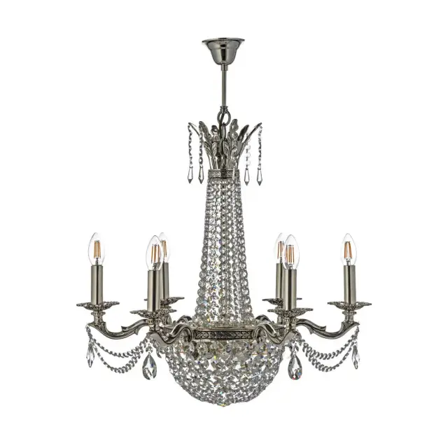 Люстра Arti Lampadari Amelia E 1.6.6.502 SB — серебряный