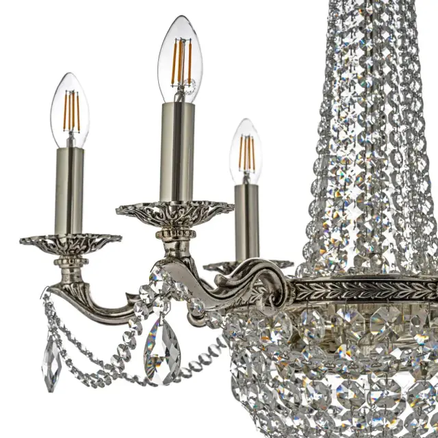 Люстра Arti Lampadari Amelia E 1.6.6.502 SB — серебряный, ракурс 2