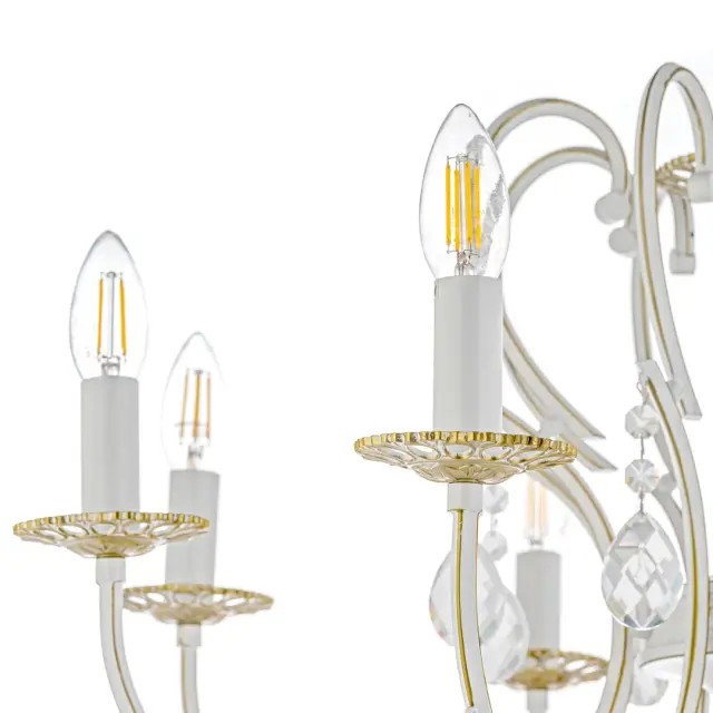 Люстра Arti Lampadari Miracoli E 1.1.8 CG — бежевый, ракурс 2