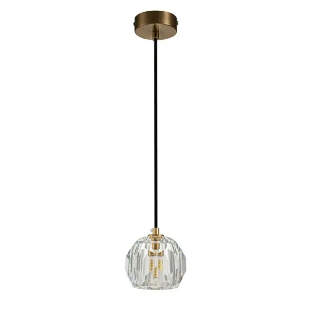 Светильник Belfast D3315-1 GL CL CLIFTON — латунь, ракурс 2