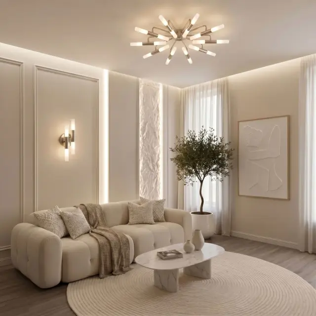Люстра Bogate's 347 BASTONE — никель, ракурс 3