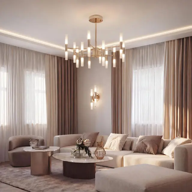 Люстра Bogate's 350 BASTONE — золотой, ракурс 2