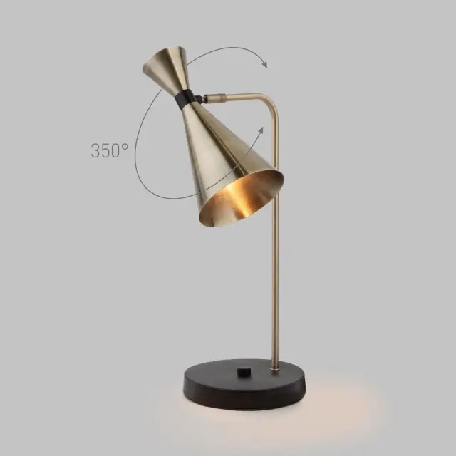 Настольная лампа Bogate's 01109/1 GLUSTIN — черный, ракурс 2