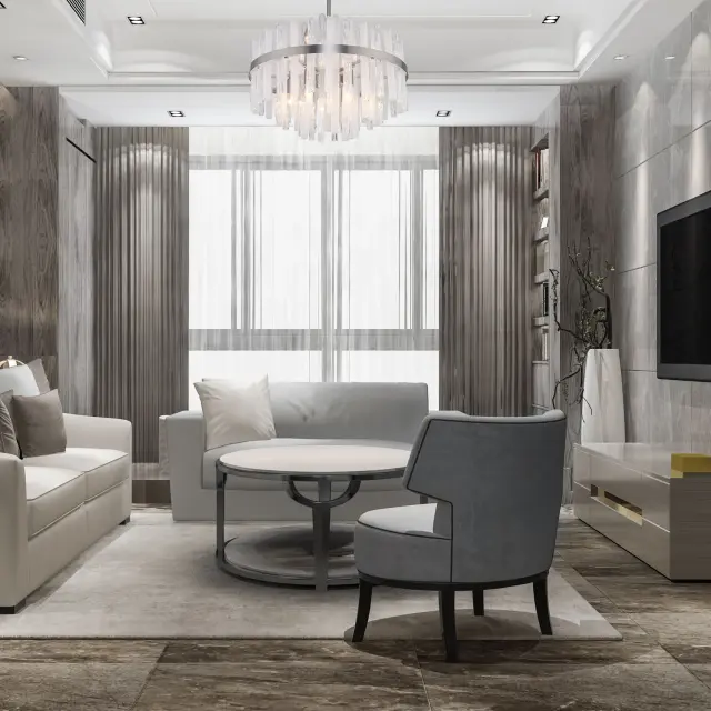 Люстра Bogate's 367/9 HOLLIS — никель, ракурс 2