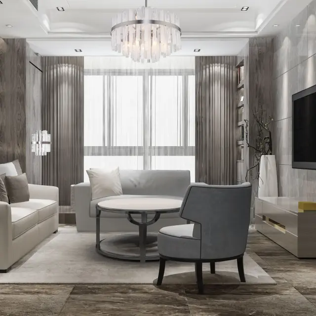 Торшер Bogate's 01110/4 HOLLIS — никель, ракурс 4