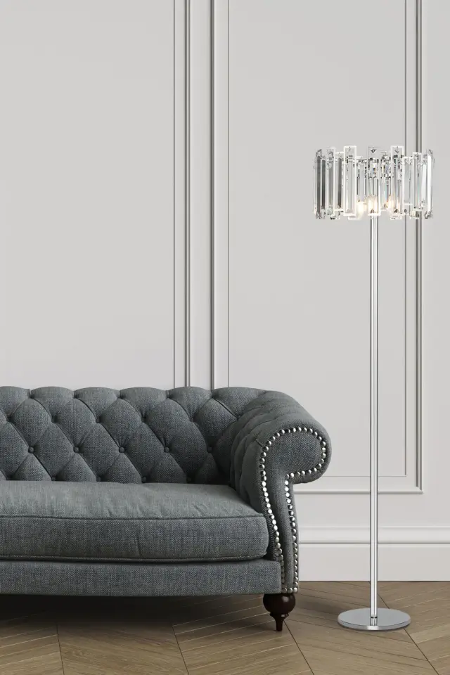 Торшер Bogate's 01149/3 CELLA — хром, ракурс 3