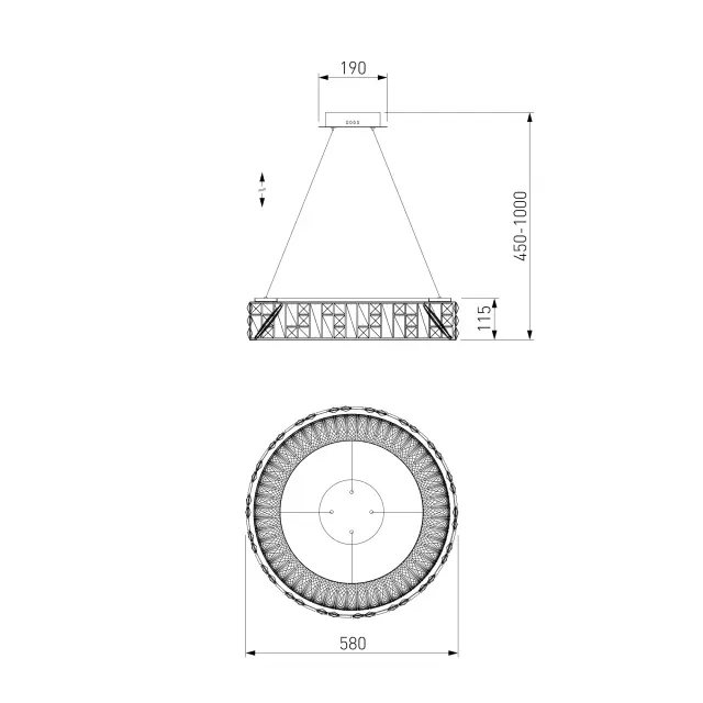 Светильник Bogate's 90373/1 CLIFF — золотой, ракурс 5