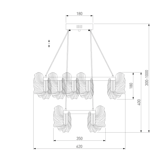 Светильник Bogate's 90374/2 FARFALLA — золотой, ракурс 5