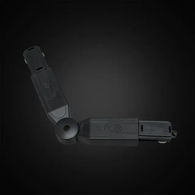 Соединитель для однофазного шинопровода Citilux CL01AC21 ТУБУС — черный, ракурс 3