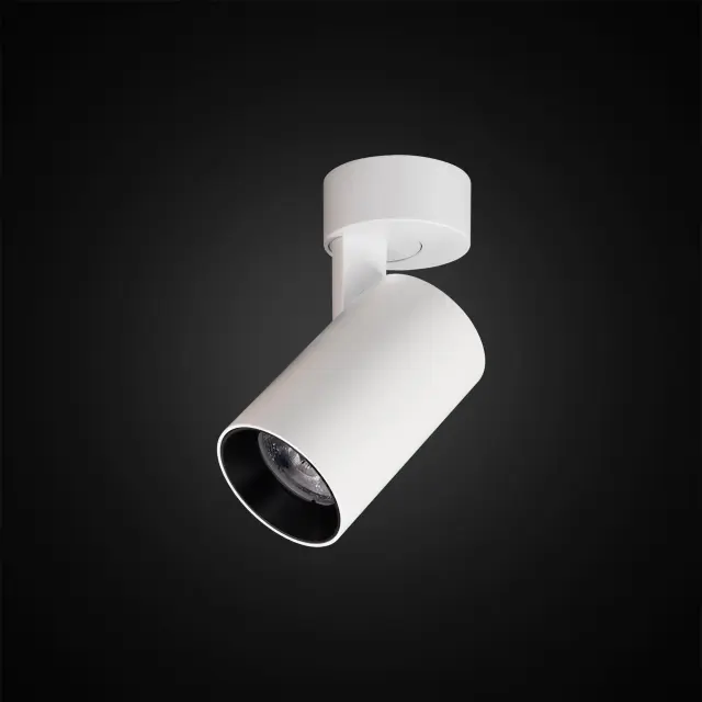 Точечный светильник Citilux CL01B070N ТУБУС — белый, ракурс 3