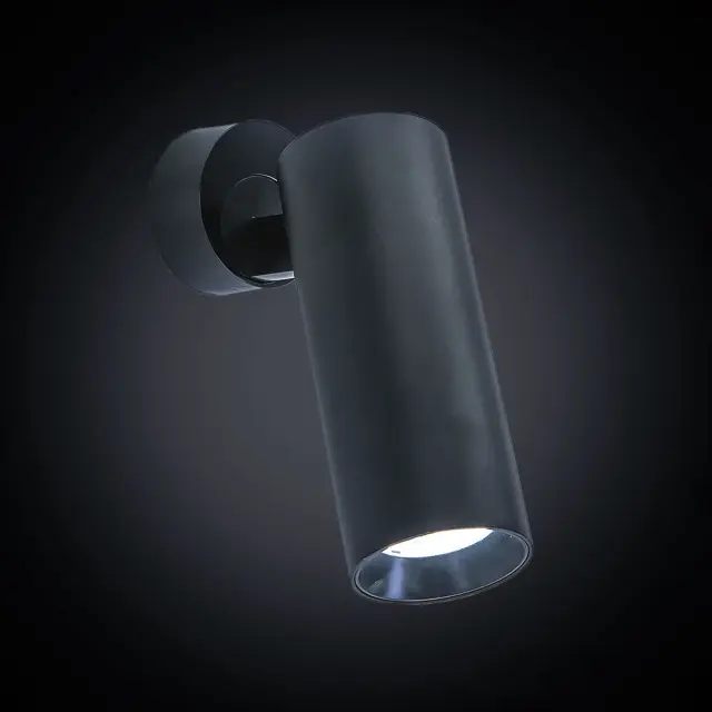 Спот Citilux CL01B121N ТУБУС — черный, ракурс 3