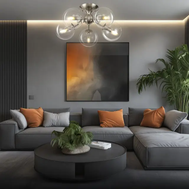 Люстра Citilux CL102151 ТОММИ — никель, ракурс 11