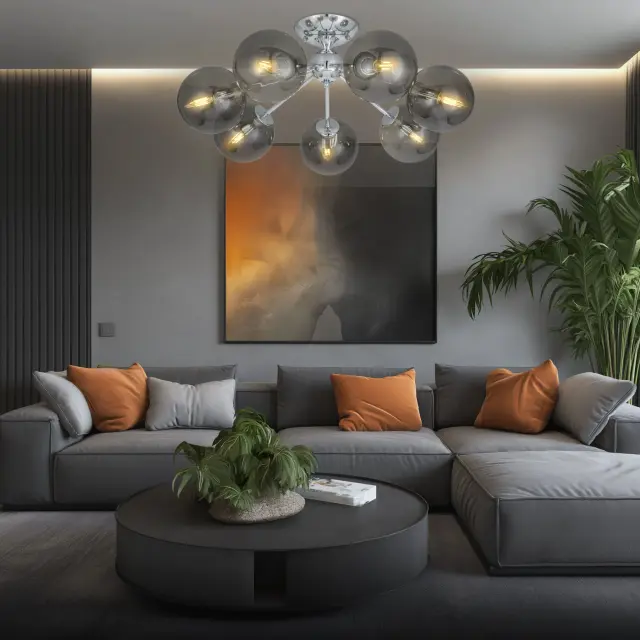 Люстра Citilux CL102170 ТОММИ — хром, ракурс 8