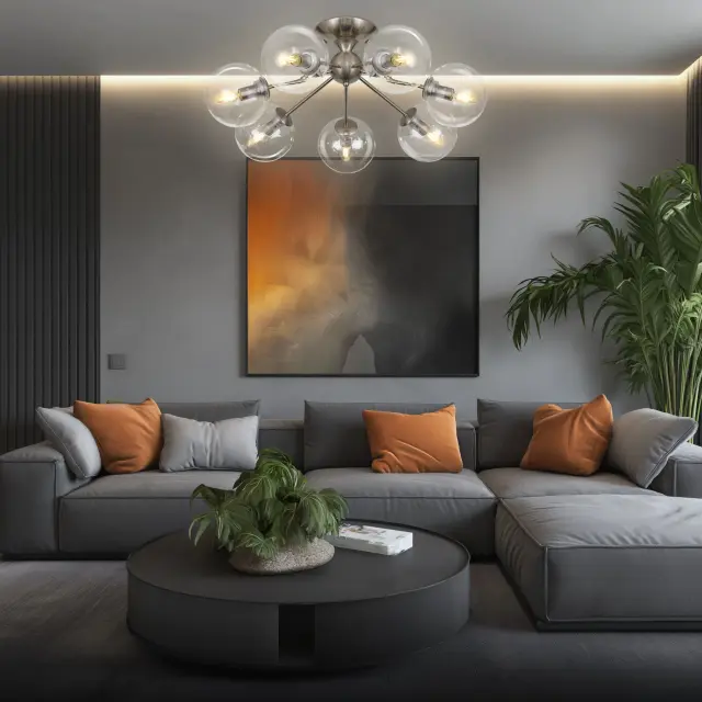 Люстра Citilux CL102171 ТОММИ — никель, ракурс 8