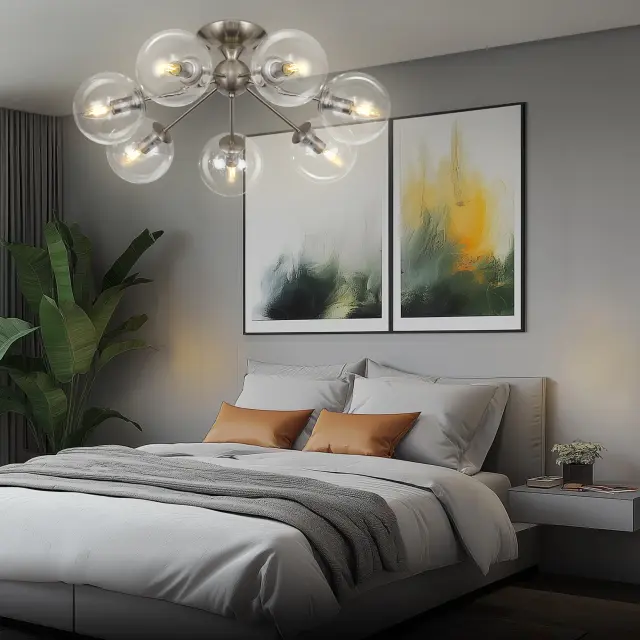 Люстра Citilux CL102171 ТОММИ — никель, ракурс 10