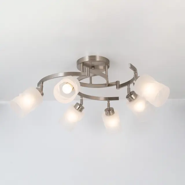 Люстра Citilux CL125162 АСТРО — никель, ракурс 3