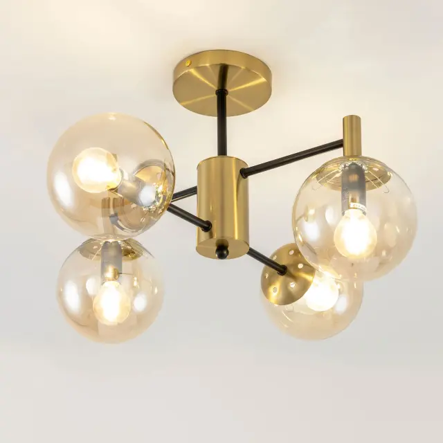 Люстра Citilux CL143143 ШАРЛИЗ — бронза, ракурс 3