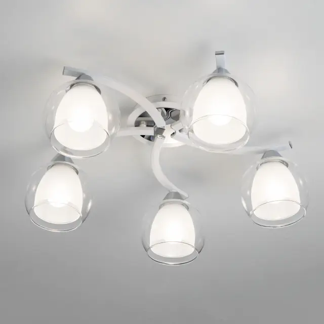 Люстра Citilux CL152150 КРИСТИ — белый, ракурс 3