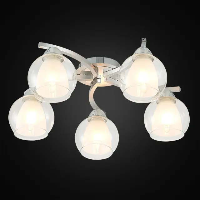 Люстра Citilux CL152157 КРИСТИ — алюминий, ракурс 2