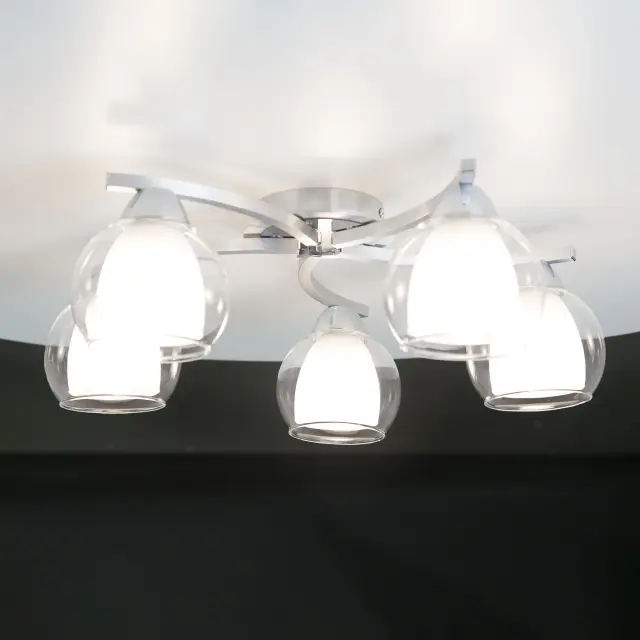 Люстра Citilux CL152157 КРИСТИ — алюминий, ракурс 3