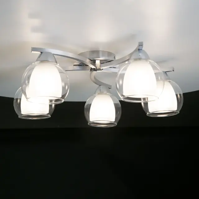 Люстра Citilux CL152157 КРИСТИ — алюминий, ракурс 4