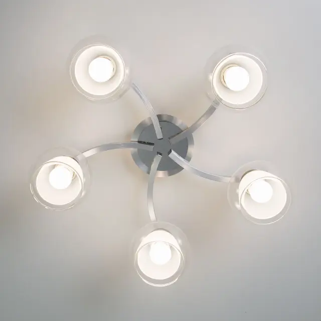 Люстра Citilux CL152157 КРИСТИ — алюминий, ракурс 7