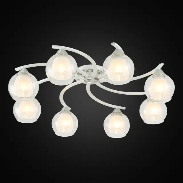 Люстра Citilux CL152180 КРИСТИ — белый, ракурс 2