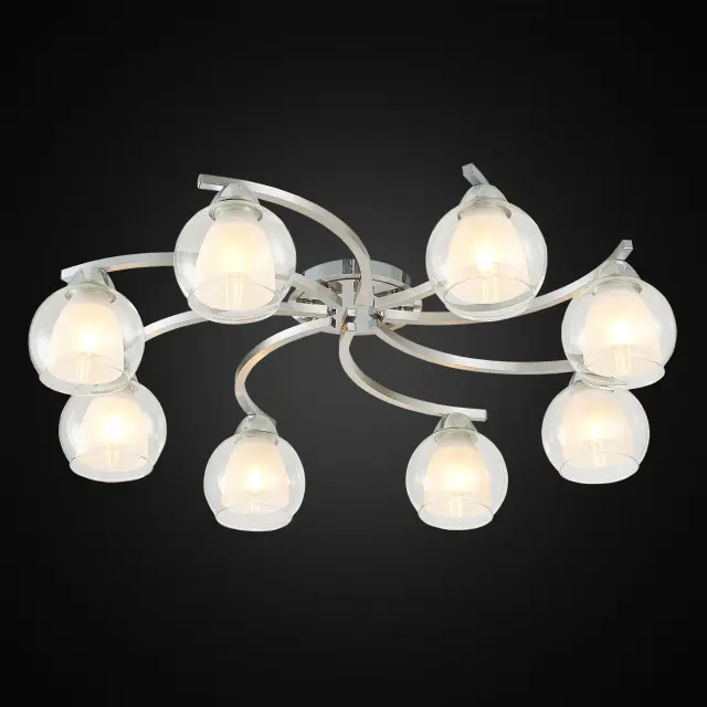Люстра Citilux CL152187 КРИСТИ — алюминий, ракурс 2