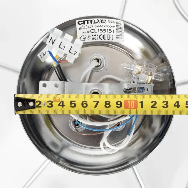 Люстра Citilux CL155151 ЛАЙМА — хром, ракурс 9
