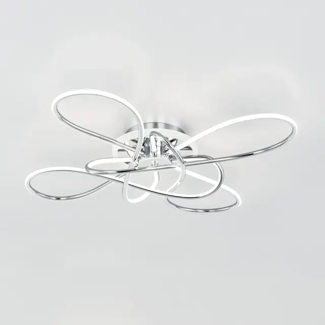 Люстра Citilux CL229B141E ДЖЕМИНИ СМАРТ — хром, ракурс 2