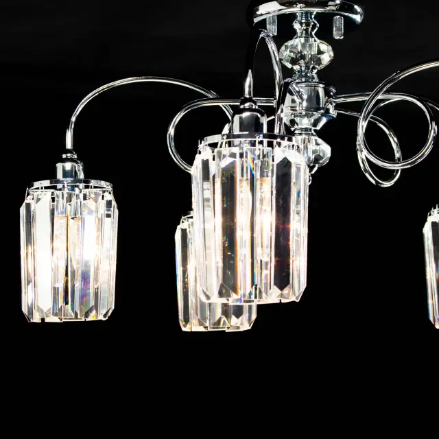 Люстра Citilux CL330151 СИНДИ — хром, ракурс 5