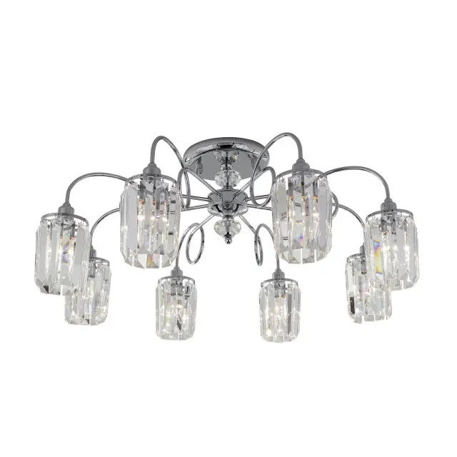 Люстра Citilux CL330181 СИНДИ — хром, ракурс 2