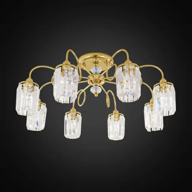 Люстра Citilux CL330182 СИНДИ — золотой, ракурс 3