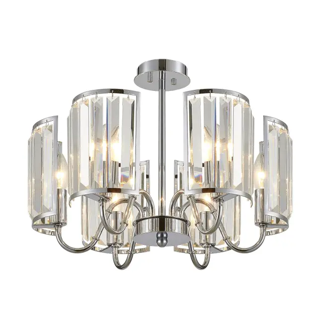 Люстра Citilux CL333161 ГРЕТА — хром, ракурс 2