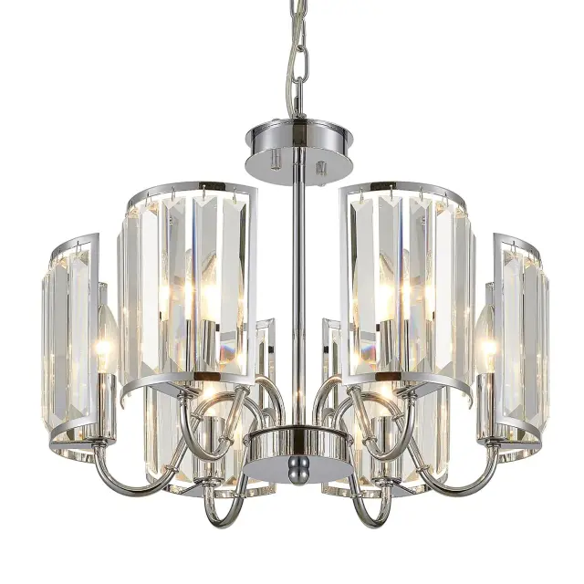 Люстра Citilux CL333161 ГРЕТА — хром, ракурс 3