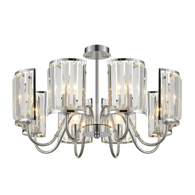 Люстра Citilux CL333181 ГРЕТА — хром, ракурс 2
