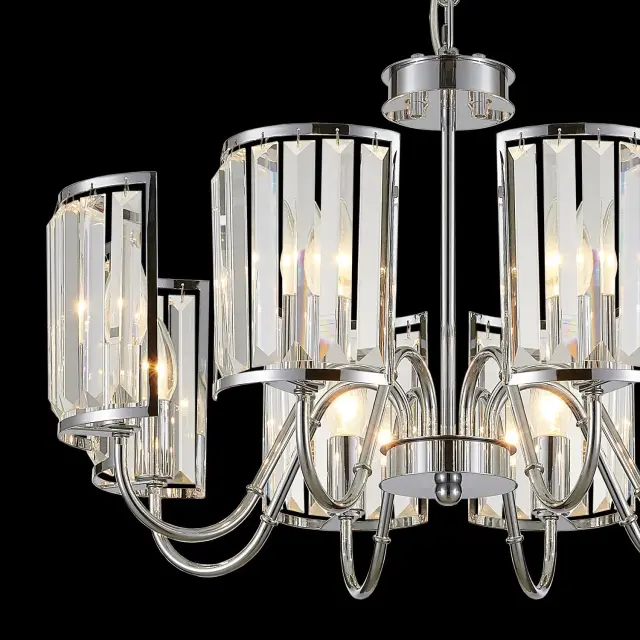 Люстра Citilux CL333181 ГРЕТА — хром, ракурс 3