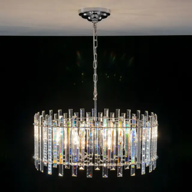 Люстра Citilux CL334181 ИНГВАР — хром, ракурс 7