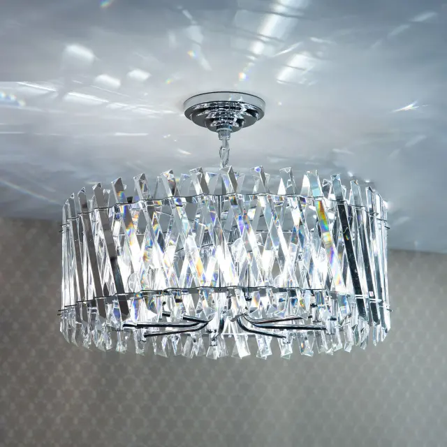 Люстра Citilux CL334281 ИНГВАР — хром, ракурс 8