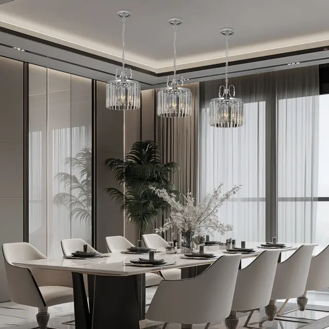 Люстра Citilux CL335131 ИНГА — хром, ракурс 8
