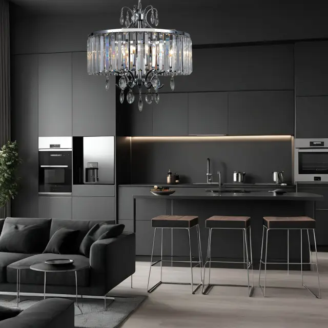 Люстра Citilux CL335161 ИНГА — хром, ракурс 15