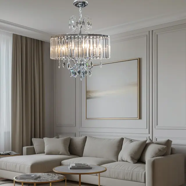 Люстра Citilux CL335181 ИНГА — хром, ракурс 20