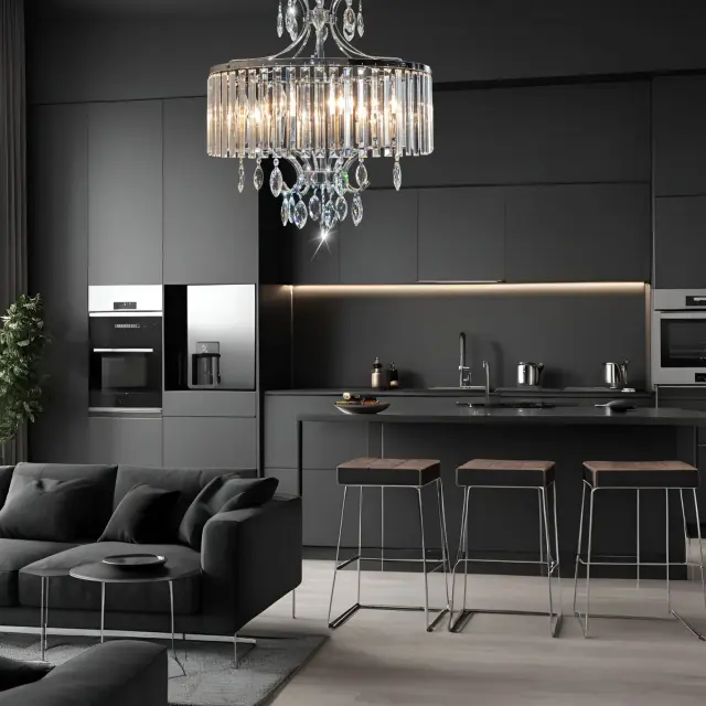 Люстра Citilux CL335181 ИНГА — хром, ракурс 22