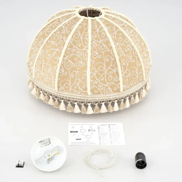 Люстра Citilux CL407025 БАЗЕЛЬ — белое золото, ракурс 10