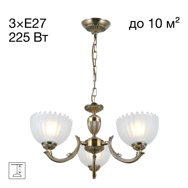 Люстра Citilux CL414133 СЕВИЛЬЯ — бронза