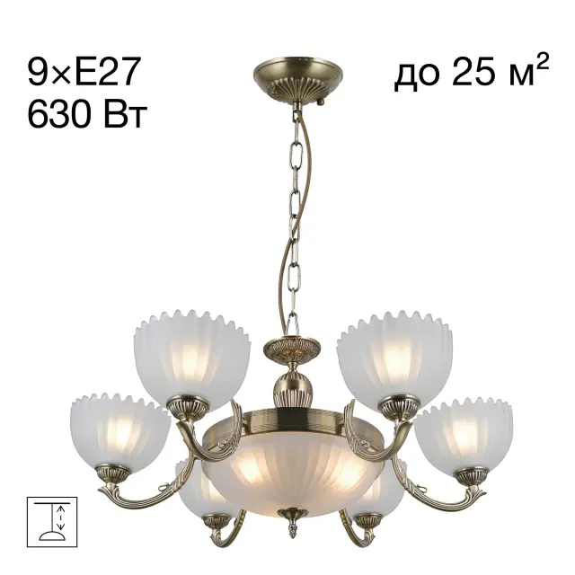 Люстра Citilux CL414193 СЕВИЛЬЯ — бронза