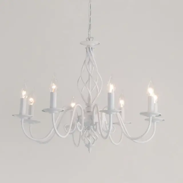 Люстра Citilux CL427180 РОВЕНА — белый, ракурс 3